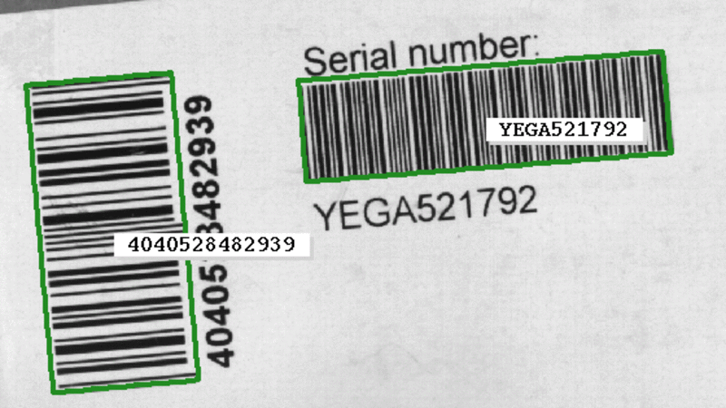 Reading of Bar Codes