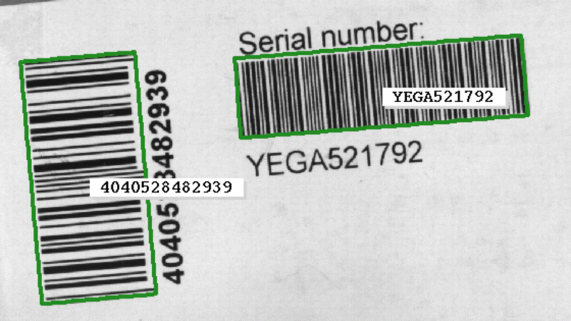 Lesen von Barcodes