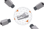 Feststellen der 3D-Lage durch Matching mehrerer 2D-Ansichten 3D-Matching