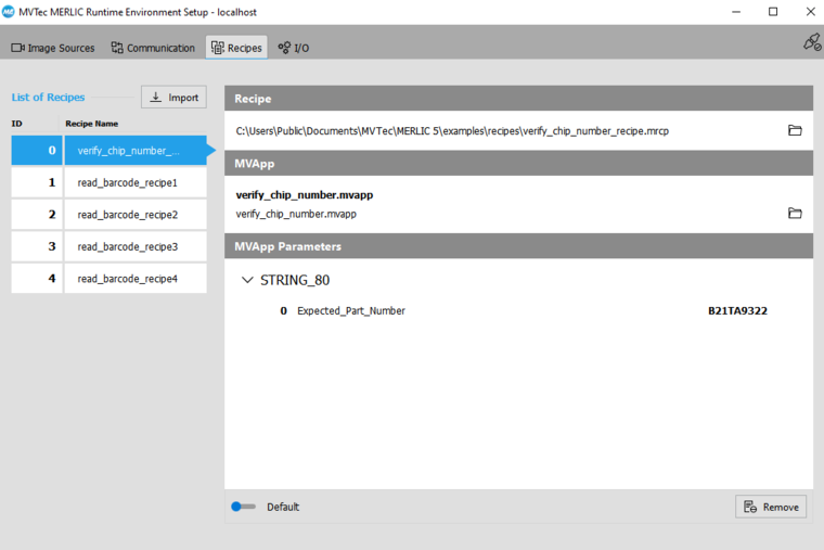 Merlic 4.4 recipe manager