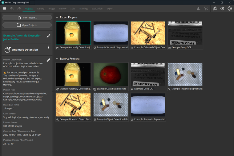 MVTec Deep Learning Tool free edition