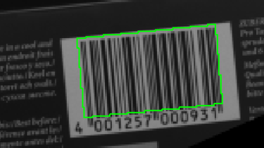 Image with bar code rotation